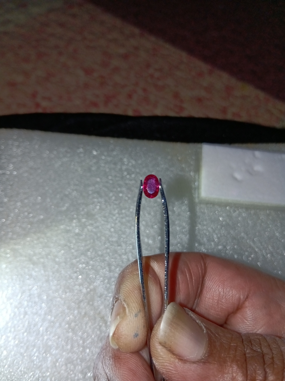 Natural 1.0-1.5ct 6x5mm Oval Heated Bright Red Ruby